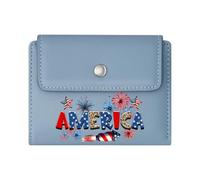 GEEADNB Large Capacity Ladies Coin Purse,Slim Women's Wallet,Patriotism American Flag Military Sacrifice Romantic Gift for Wife/Girlfriend. Thoughtful Gift for Father's Day,Teacher's Day