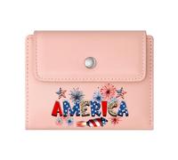 GEEADNB Large Capacity Ladies Coin Purse,Slim Women's Wallet,Patriotism American Flag Military Sacrifice Romantic Gift for Wife/Girlfriend. Thoughtful Gift for Father's Day,Teacher's Day