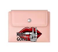 GEEADNB Large Capacity Ladies Coin Purse,Slim Women's Wallet,Vibrant Lips,Metallic Finger Bone,Grunge-Glam Fusion,Romantic Gift for Wife/Girlfriend. Thanksgiving Birthday Gift for Women