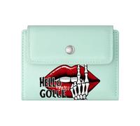 GEEADNB Large Capacity Ladies Coin Purse,Slim Women's Wallet,Vibrant Lips,Metallic Finger Bone,Grunge-Glam Fusion,Romantic Gift for Wife/Girlfriend. Thanksgiving Birthday Gift for Women