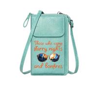 GEEADNB Lightweight Women's Shoulder Bag Personalized Crossbody Wallets Camping Bonfires Starry Nights Perfect for Printed Present Classic Outfit