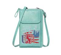 GEEADNB Lightweight Women's Shoulder Bag Small Shoulder Bag God bless the USA Stylized text design American flag Personalized Gifts for Girlfriend Friends Adjustable Strap