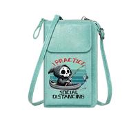 GEEADNB Lightweight Women's Shoulder Bag Women ID Credit Card Case Grim Reaper Playful Fishing for Valentine's Day Birthday Gifts Large Capacity Purse Gift