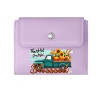 GEEADNB Multi-Functional Women's Wallet，Large Capacity Ladies Coin Purse，Autumn Elements Harvest Celebration Pumpkin Harvest Romantic Gift for Wife/Girlfriend.