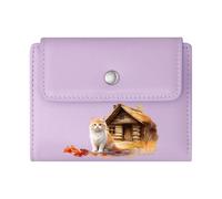 GEEADNB Multi-Functional Women's Wallet,Large Capacity Ladies Coin Purse,Autumn-Themed Brown Boot Pumpkins Romantic Gift for Wife/Girlfriend. Thoughtful Gift for Father's Day,Teacher's Day