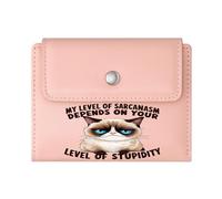 GEEADNB Multi-Functional Women's Wallet,Large Capacity Ladies Coin Purse,Cartoon Cat Procrastination Relaxation Wonderful Gift for Mother's Father's Day Thanksgiving Birthday Gift for Women