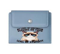 GEEADNB Multi-Functional Women's Wallet,Large Capacity Ladies Coin Purse,Cartoon Cat Procrastination Relaxation Wonderful Gift for Mother's Father's Day Thanksgiving Birthday Gift for Women