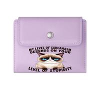 GEEADNB Multi-Functional Women's Wallet,Large Capacity Ladies Coin Purse,Cartoon Cat Procrastination Relaxation Wonderful Gift for Mother's Father's Day Thanksgiving Birthday Gift for Women