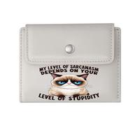 GEEADNB Multi-Functional Women's Wallet,Large Capacity Ladies Coin Purse,Cartoon Cat Procrastination Relaxation Wonderful Gift for Mother's Father's Day Thanksgiving Birthday Gift for Women