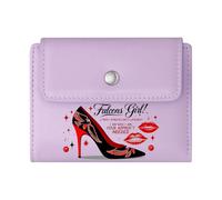 GEEADNB Multi-Functional Women's Wallet，Large Capacity Ladies Coin Purse，Floral Butterfly Decoration，Pink high-Heeled Shoe，Inspirational Fashion Quote，Thoughtful Gift for Father's Day