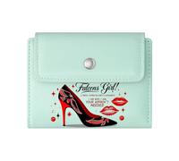 GEEADNB Multi-Functional Women's Wallet，Large Capacity Ladies Coin Purse，Floral Butterfly Decoration，Pink high-Heeled Shoe，Inspirational Fashion Quote，Thoughtful Gift for Father's Day