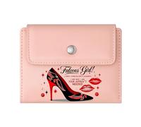 GEEADNB Multi-Functional Women's Wallet，Large Capacity Ladies Coin Purse，Floral Butterfly Decoration，Pink high-Heeled Shoe，Inspirational Fashion Quote，Thoughtful Gift for Father's Day
