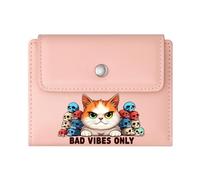 GEEADNB Multi-Functional Women's Wallet,Large Capacity Ladies Coin Purse,Humorous Text Cute Kitten Earth Romantic Gift for Wife/Girlfriend. Wonderful Gift for Mother's Father's Day