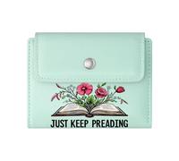 GEEADNB Multi-Functional Women's Wallet,Large Capacity Ladies Coin Purse,Reading Session Cozy Atmosphere Bear-Like Character Romantic Gift for Wife/Girlfriend.