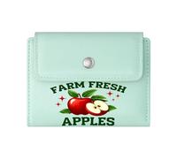 GEEADNB Multi-Functional Women's Wallet,Large Capacity Ladies Coin Purse,Vibrant Design,Farm Fresh,Red Apple,Wonderful Gift for Mother's Father's Day Romantic Gift for Wife/Girlfriend.