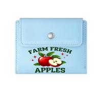 GEEADNB Multi-Functional Women's Wallet，Large Capacity Ladies Coin Purse，Vibrant Design，Farm Fresh，Red Apple，Wonderful Gift for Mother's Father's Day Romantic Gift for Wife/Girlfriend.