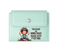 GEEADNB Multi-Functional Women's Wallet，RFID Blocking Wallet Purse，Black Femininity，Positive Affirmations，Empowerment，Thanksgiving Birthday Gift for Women Wonderful Gift for Mother's Father's Day