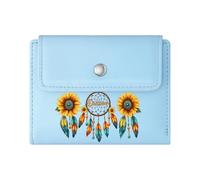 GEEADNB Multi-Functional Women's Wallet，Slim Minimalist Card Holder，Dreamcatcher，Dreamer，Sunflowers，Wonderful Gift for Mother's Father's Day Thanksgiving Birthday Gift for Women