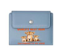 GEEADNB Multi-Functional Women's Wallet，Slim Minimalist Card Holder，Humorous Greeting Card Lion Family Motherhood Pride Thanksgiving Birthday Gift for Women Romantic Gift for Wife/Girlfriend.