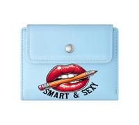 GEEADNB Multi-Functional Women's Wallet，Slim Minimalist Card Holder，Sweet Kiss Strawberry Glossy Lips Wonderful Gift for Mother's Father's Day Tthoughtful Gift for Father's Day，Teacher's Day