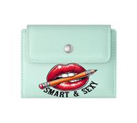 GEEADNB Multi-Functional Women's Wallet，Slim Minimalist Card Holder，Sweet Kiss Strawberry Glossy Lips Wonderful Gift for Mother's Father's Day Tthoughtful Gift for Father's Day，Teacher's Day