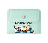 GEEADNB Multi-Functional Women's Wallet，Slim Women's Wallet，Atomic Bomb Explosion Grumpy Cat Dark Contrast Thoughtful Gift for Father's Day，Teacher's Day Thanksgiving Birthday Gift for Women