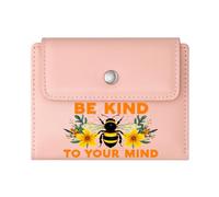 GEEADNB Multi-Functional Women's Wallet，Slim Women's Wallet，Bee，Mental Well-Being，Honeycomb，Romantic Gift for Wife/Girlfriend. Wonderful Gift for Mother's Father's Day