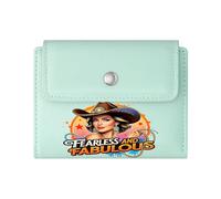 GEEADNB Multi-Functional Women's Wallet,Slim Women's Wallet,Fabulous,Fearless,Adventure,Romantic Gift for Wife/Girlfriend. Thanksgiving Birthday Gift for Women