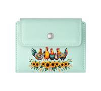 GEEADNB Multi-Functional Women's Wallet,Slim Women's Wallet,Vibrant Contrast Colorful Birds Inspirational Quote Romantic Gift for Wife/Girlfriend. Wonderful Gift for Mother's Father's Day