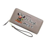 GEEADNB Personalized Cow Print Women Wallets,Teacher's Day Gift for Teachers,Birthday Gift Thanksgiving Gift for Parent Grandparent from Son Daughter 1306m