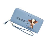 GEEADNB Personalized Cow Print Women's Wallet,Teacher's Day Thanksgiving Gift for Teacher from Student,Father's Gift,Mother's Gift,Birthday Gift for Parent Grandparent 1303a
