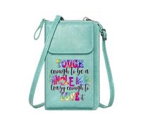 GEEADNB Personalized Crossbody Wallets Zipper Womens Wallet Toughness Single Mother Crazy Love Travel Rfid Safe Leather Purse for Lover