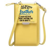 GEEADNB Personalized Leather Cell Phone Wallet Cell Phone Wallet Purses Brotherhood Supportive Role Secrets Suitable for Everyday Use
