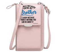 GEEADNB Personalized Leather Cell Phone Wallet Cell Phone Wallet Purses Brotherhood Supportive Role Secrets Suitable for Everyday Use