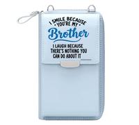 GEEADNB Personalized Leather Cell Phone Wallet Cell Phone Wallet Purses Brotherhood Supportive Role Secrets Suitable for Everyday Use