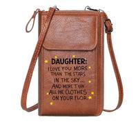 GEEADNB Personalized Leather Cell Phone Wallet Customized Phone Bags Onboarding Employment Contract Job Offer Printed Gift Large Capacity Purse Gift