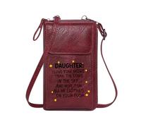 GEEADNB Personalized Leather Cell Phone Wallet Customized Phone Bags Onboarding Employment Contract Job Offer Printed Gift Large Capacity Purse Gift