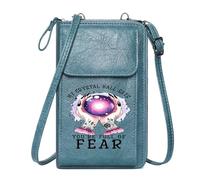 GEEADNB Personalized Leather Cell Phone Wallet with Pocket Floral Tattoos Ethereal Mysticism Crystal Ball Cute Stylish Elegant Accessory Personalized Gifts for Girlfriend Friends