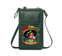 GEEADNB Personalized Leather Cell Phone Wallet Women’s RFID Clutch Purse Emancipation Celebration Juneteenth Elegant Gift for Mother's Day Present