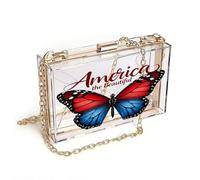 GEEADNB Personalized Leather Cell Phone Wallet Women's Clutch Purse Butterfly, America the Beautiful, American flag, Elegant Gift for Mother's Day Suitable for Everyday Use