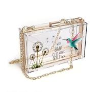GEEADNB Personalized Leather Cell Phone Wallet Zipper Womens Wallet Dandelions, Brave Wings, Hummingbird, PU Leather Phone Bags Graduation Student