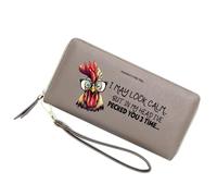 GEEADNB Personalized Women Wallets with Chicken,Birthday Gift,Holiday Gift for Son Daughters from Parent Grandparent,Graduation Gift for Friends,Students,Teacheres 1304h
