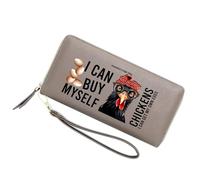 GEEADNB Personalized Women Wallets with Chicken,Birthday Gift,Holiday Gift for Son Daughters from Parent Grandparent,Graduation Gift for Friends,Students,Teacheres 1304b