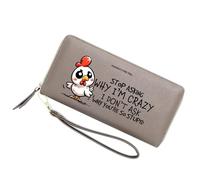 GEEADNB Personalized Women Wallets with Chicken,Birthday Gift,Holiday Gift for Son Daughters from Parent Grandparent,Graduation Gift for Friends,Students,Teacheres 1304o