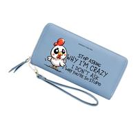 GEEADNB Personalized Women's Wallet with Chicken,Birthday Gift,Holiday Gift for Son Daughters from Parent Grandparent,Graduation Gift for Friends,Students,Teacheres 1304o