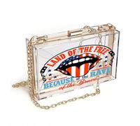 GEEADNB Phone Bags for Women Bags with Card Slots American flag lips, Rave celebration, Patriotic design, Classic Outfit Graduation Student
