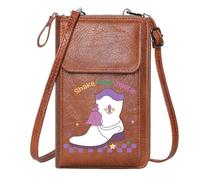 GEEADNB Phone Bags for Women Credit Card Slots Festive Sparkles Shake Your Bootie Stylized Boot for Valentine's Day Birthday Gifts for Everyday Use or Gift Idea