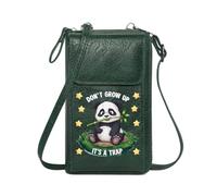GEEADNB Phone Bags for Women Crossbody Bags for Women Cartoon Panda Starry Background Growing Up Trap Graduation Student Large Capacity Purse Gift