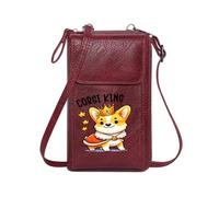 GEEADNB Phone Bags for Women Customized Small Bags Royal Attire Corgi Whimsical Illustration for Valentine's Day Birthday Gifts
