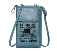 GEEADNB Phone Bags for Women Customized Small crossword puzzle marijuana leaves for Everyday Use or Gift Idea Cute Stylish Elegant Accessory